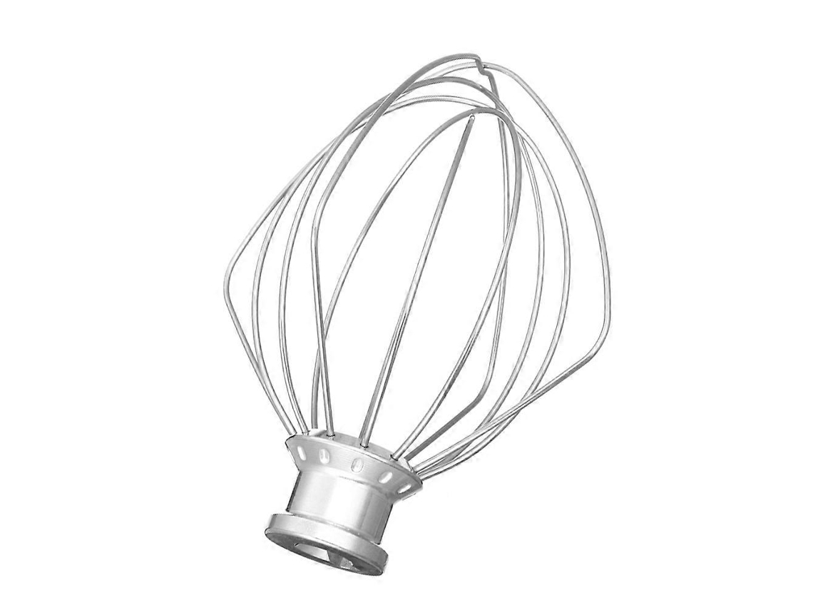 Batedor De Aço Inoxidável, Substituto Para Kitchenaid 5k45/5ksm150 Kaesi Prata