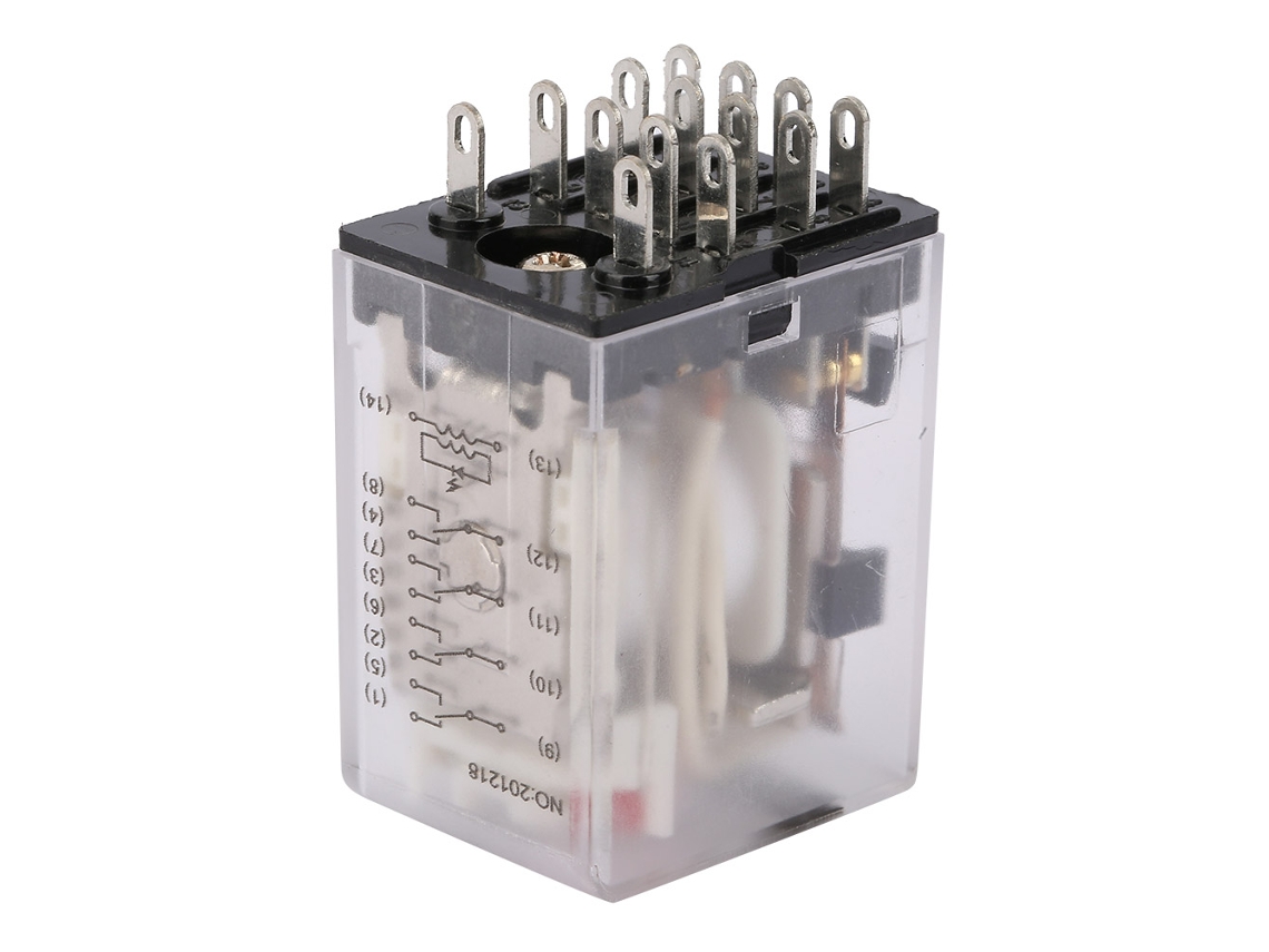 YURU rele intermediário elétrico bemm4c 14 pin 5a 24vca rele eletromagnético para automação
