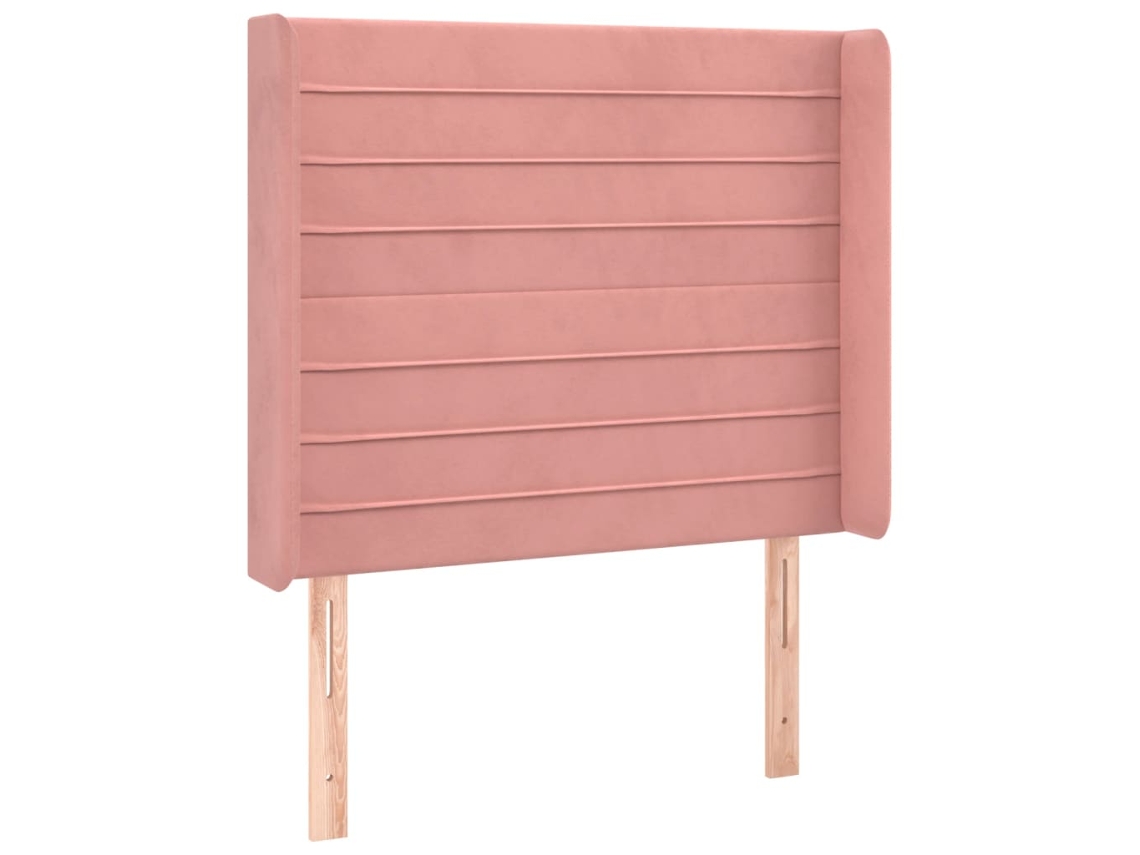 Headboard, Headboards Vidaxl Cor-de-rosa Veludo (93 X 16 X 118/128 Cm)