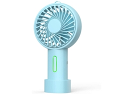 Ventilador de Mão, Mini Ventilador de Mão Ventilador Portátil Pessoal De 3 Velocidades Com Ângulo Ajustável Base Removível Cordão Yizhood (azul)