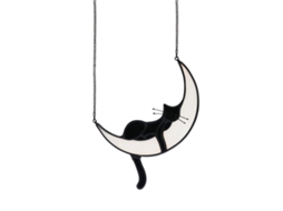 Rebe-decoración Pendente De Gato De Acrílico De Duas Faces Para Janela Festa Aniversário Aniversário Casamento