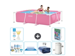 Piscina com Estrutura Retangular 220x150x60 Cm 5 peças S115 INTEX