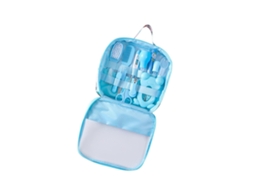Kit De Cuidados E Higiene Para Bebês Com Escova De Cabelo, Pente Reutilizável E Cortador De Unhas Jinyubo Store (azul)