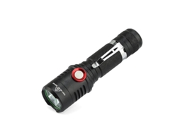 Tocha Led 2500lumens Recarregavel Bolso Dimerizacao Contínua Ipx8 Camping Preto Yizhood