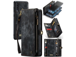 Caseme-008 Para Samsung Galaxy A30s/a50s/a50 Capa Flip De Couro Multifuncional Removível