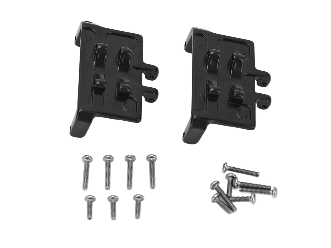 Mali suporte de Servo Rc de Liga de Alumínio para Carro Rc Axial Scx24 1/24 Bracket Fixo Preto 2pcs