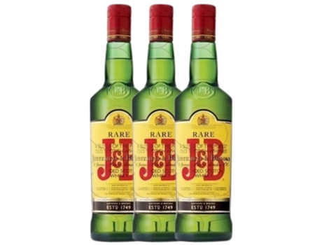 Whisky J&B Blended J&B Irrellenable (1 L - 3 unidades)