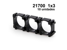 Suporte De Bateria 21700 1x3 - 10 Unidades