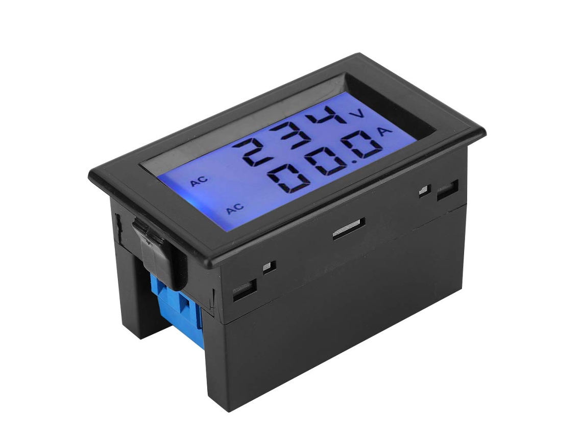 Voltímetro E Amperímetro D852042a Com Display Lcd Duplo