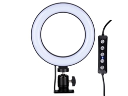 Lurelia Anel De Luz Rgb Led Usb Portátil Ajustável Com Tripé