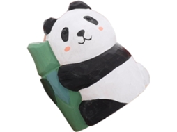 Estatueta Em Miniatura De Panda De Madeira Para Decoração De Escritório, Amuleto Da Sorte.