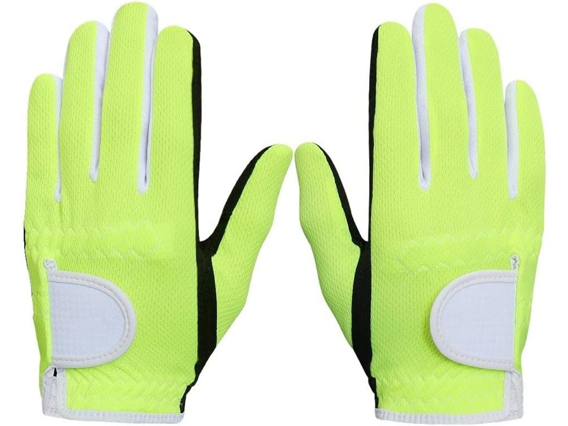 Luvas de Golfe Infantis para Uso com a Mão Esquerda Ou Direita, com Aderência para Chuva, em Malha 3d (1 Par)