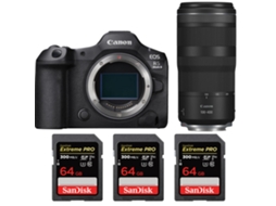 Eos R5 Mark Ii + Rf 100 400mm F/5.6 8 Is Usm + 3 Sandisk 64gb Uhs ii 300mb/s + Ebook “20 Dicas para Fotos Que Impressionam” CANON