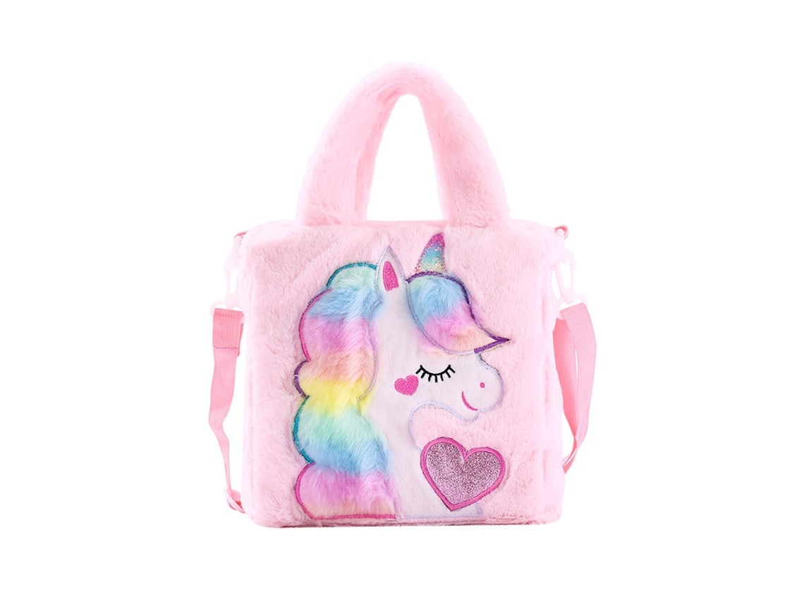 Bolsa Infantil Feminina com Estampa de Unicórnio, Bolsa de Ombro BRILVIBERA