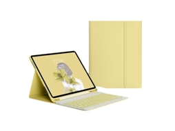 Capa Com Teclado Para Ipad 9ª, 8ª, 7ª E 10,2 Pol. (2021, 2020, 2019) - Amarela