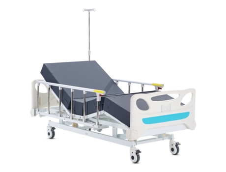 Cama Hospitalar Elétrica Succebuy Premium De 3 Funções, Cama De Uti Com Colchão, Suporte Intravenoso