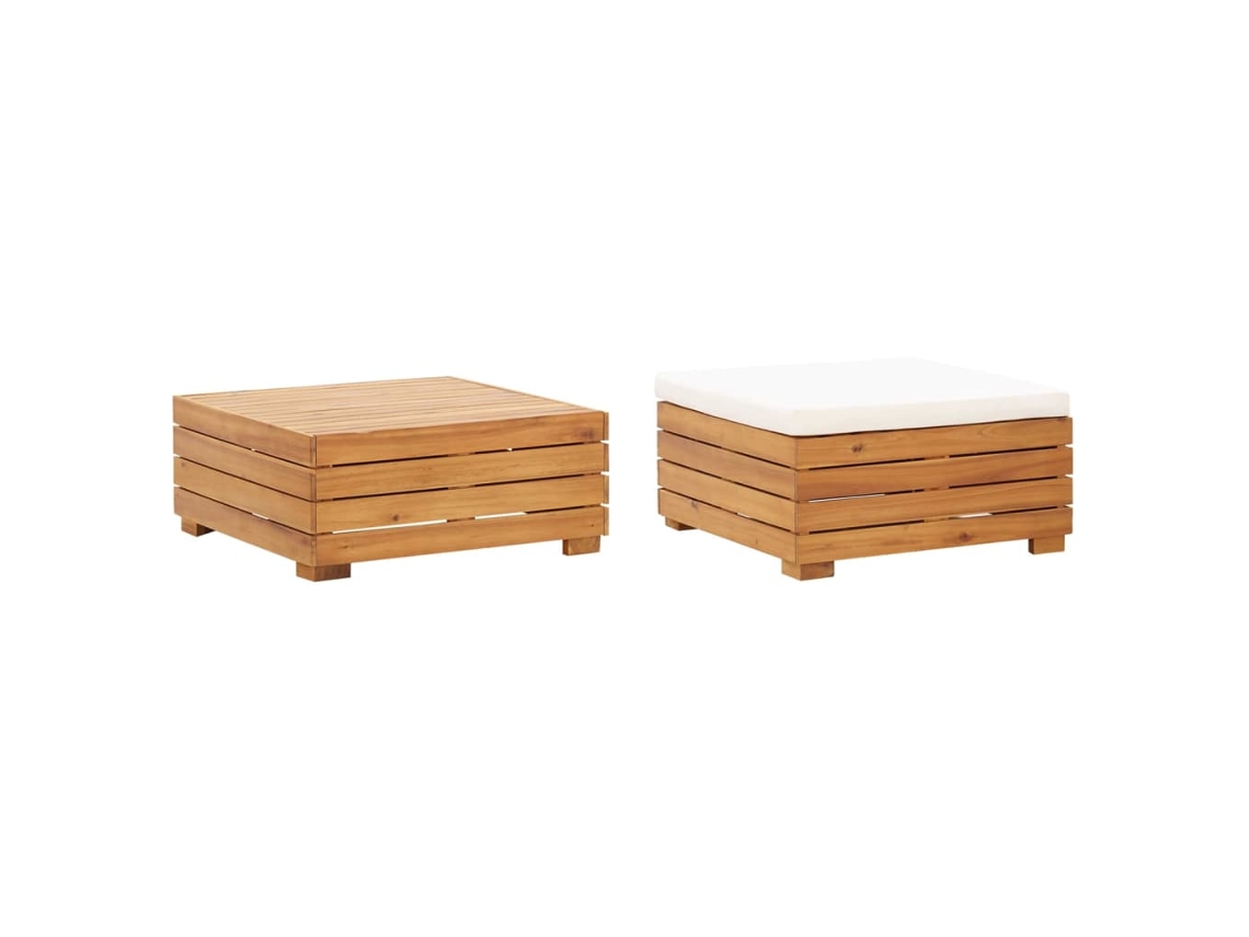 Garden Table, Garden Tables Vidaxl Branco Madeira De Acácia (n/a)