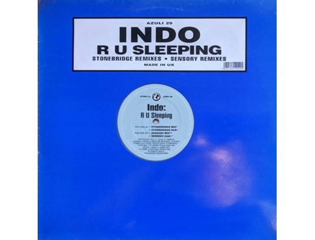 Vinil R U Sleeping Stonebridge Remixes / Sensory Remixes Azuli Records