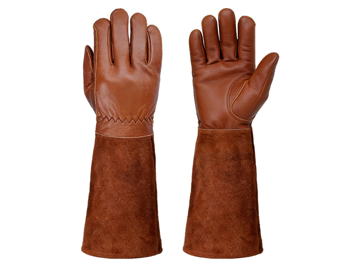 Luvas De Jardinagem Pele Couro Anti-espinhos Tam S - Eifson