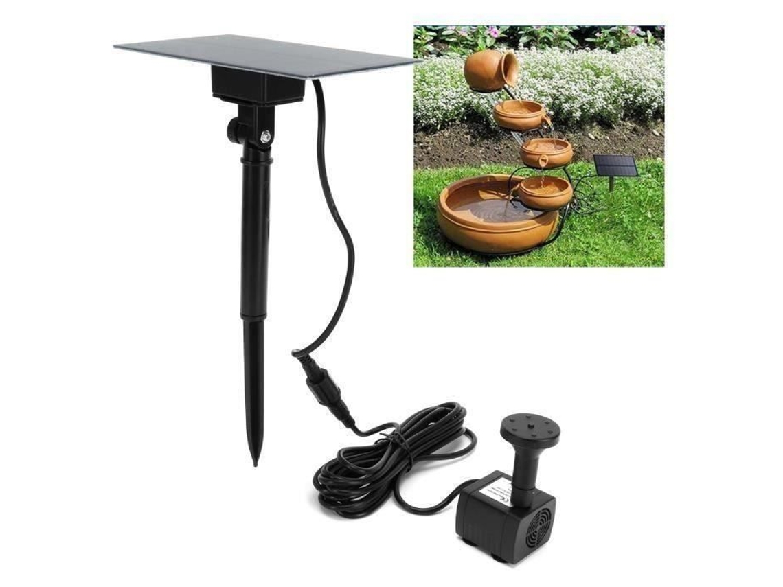 Fonte Solar De Jardim Bsv-sp115, Cascata Em Abs, Ip65