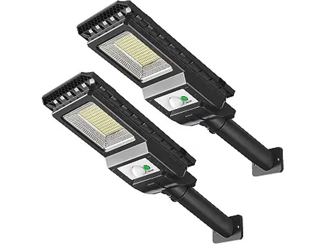 Luminária solar externa com sensor de movimento, holofote, à prova d'água IP66, Zqkla Brilvibera