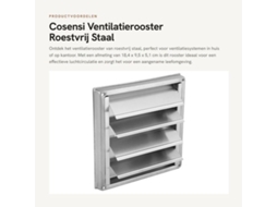 Ventilador De Exaustão Em Aço Inoxidável - Exaustor De Ventilação - Ventilador De Lamelas - 18,4 X 9,5 X 5,1 Cm - Apto Para Vários Ambientes - Exausto