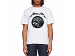 Metallica Black Album Poster T-shirt White Unisex Adults Size:s
