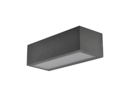 Candeeiro De Parede Exterior Cinzento Escuro Ip54 10,5x26x6,5 Cm Fabrilamp