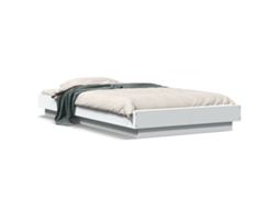 Estrutura de Cama MAISON EXCLUSIVE Derivados de Madeira Branco (90x190 cm)