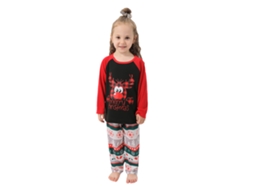 Pijama Natalino Family Laxiscreed Para Bebé 9-12m Com Árvore, Gola Redonda E Manga Longa