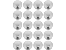 Conjunto De 20 Tampas Redondas Aço Inoxidável Para Tubos, Ideais Para Proteção Contra Poeira Em Móveis E Artesanato