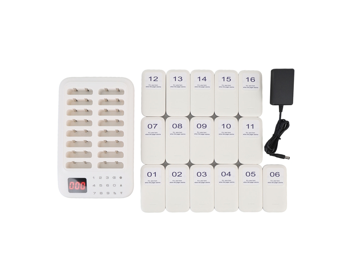 Sistema De Pager Para Restaurante 1-16 Buzzers 500m