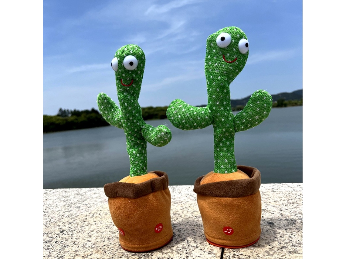 Cacto Dançante De Pelúcia Recarregável, Canta E Repete Frases, Brinquedo Divertido Para Todas As Idades