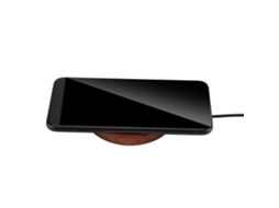 Carregador Sem Fio EOOCOO portátil em bambu e madeira, com carregamento rápido e múltiplas portas Usb
