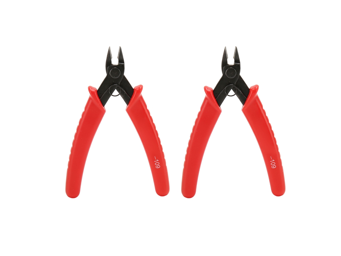 2pcs Cortador De Alambre Micro Resistente Acero Mango Silicona Fácil Operación Cutter Mini Para Reparación Electrónica