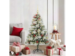 Vidaxl Árvore De Natal Artificial Verde E Branco 150 Cm