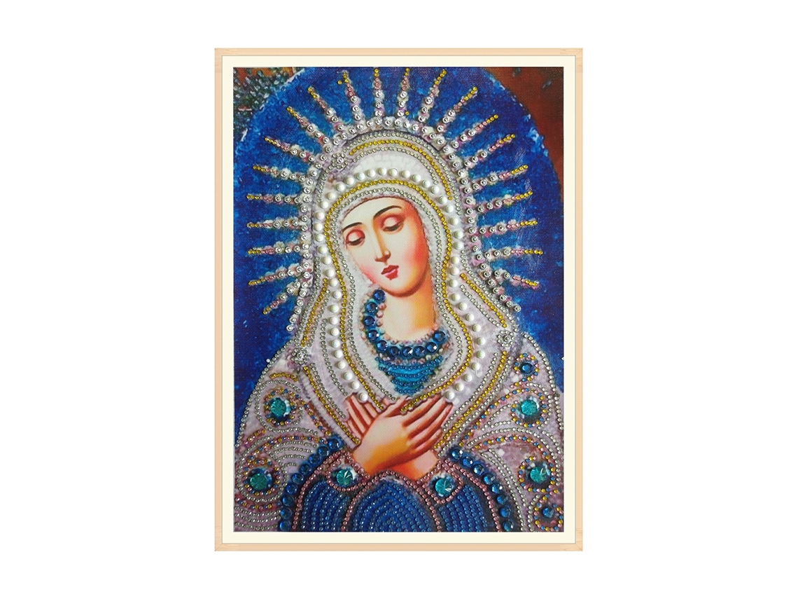 Pintura de Diamantes Diy Decorativa Nossa Senhora Casa