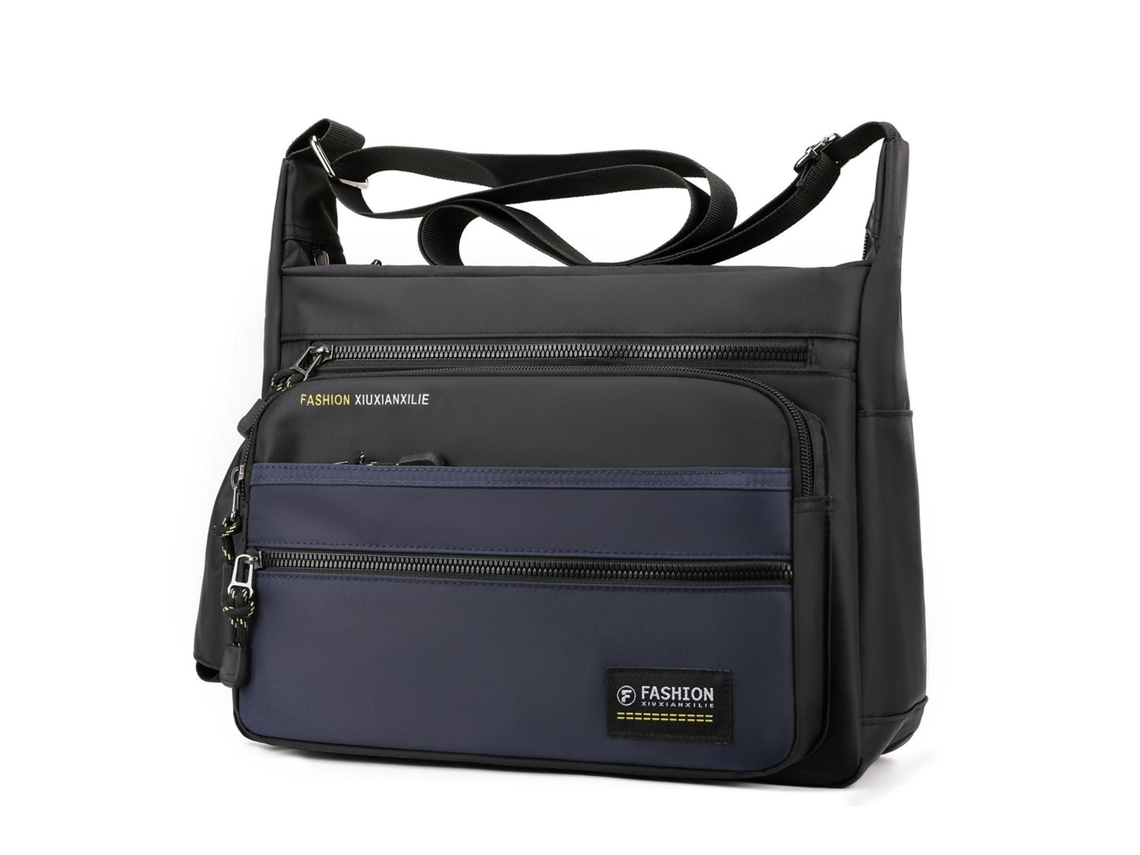 Bolsa Transversal Masculina (azul Escuro), Elegante, Simples E Sofisticada, Com Grande Capacidade.