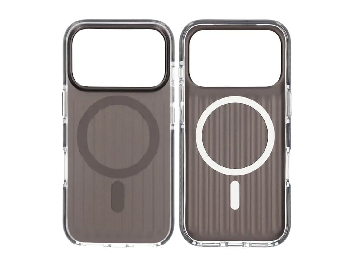 Capa Magsafe Ondulada Para Iphone 17 Pro - Preta