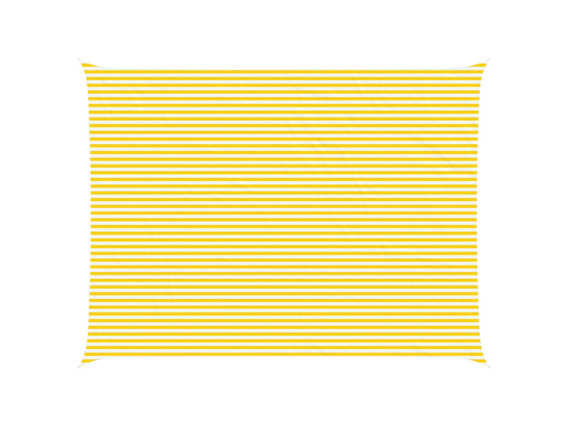 Conjunto 1 Sombra Externa Vidaxl Amarelo Poliéster (8 X 6 M)