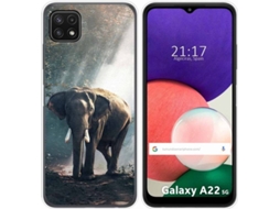 Capa Samsung Galaxy A22 5G TUMUNDOSMARTPHONE Elefante Multicor