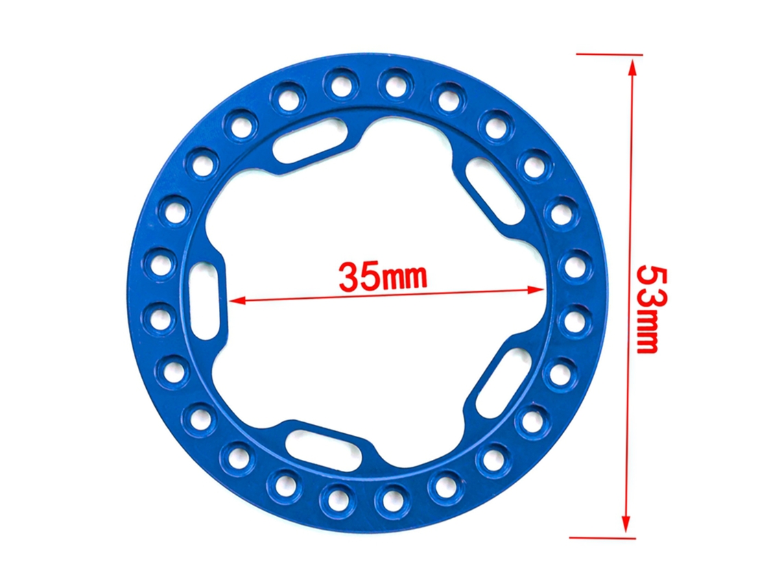Mali anel de Substituição de Rodas Rc Beadlock 4pcs Compatível com Carros Rc 1/10 Trx4 Scx10 90046 90047 Rodas 1.9in