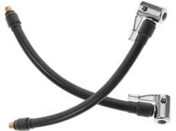 Mangueira De Extensão Flexível Preta De 2 Peças Para Bomba De Ar, Para Inflar Pneus De Carro.