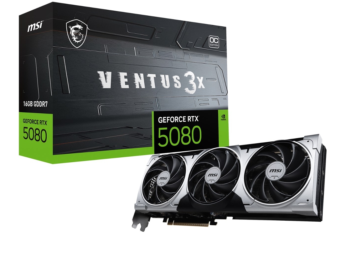 Ventus Geforce Rtx 5080 16g 3x Oc Plus Graphics Card Nvidia 16 Gb Gddr7 Msi