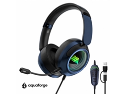 Headset Gaming Bluetooth Sem Fio Com Microfone Led Rgb Usb-c