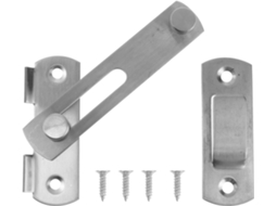 Fechadura De Trinco Porta Vaguelly, Fácil Instalação, Com Textura Escovada, Aço Inoxidável, 4 Polegadas,