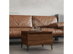 Vidaxl Mesa De Apoio 50x46x35 Cm Derivados Madeira Carvalho Castanho