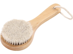 Escova De Banho, Escova De Massagem Esfoliante Com Cabo Madeira, Cerdas Macias, Limpeza Profunda, Ideal Para Mulheres