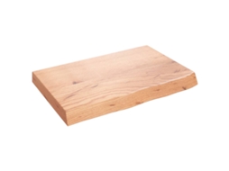 Bathroom Countertop, Bathroom Countertops Vidaxl Marrom Madeira De Carvalho (60 X 40 X 6 Cm)