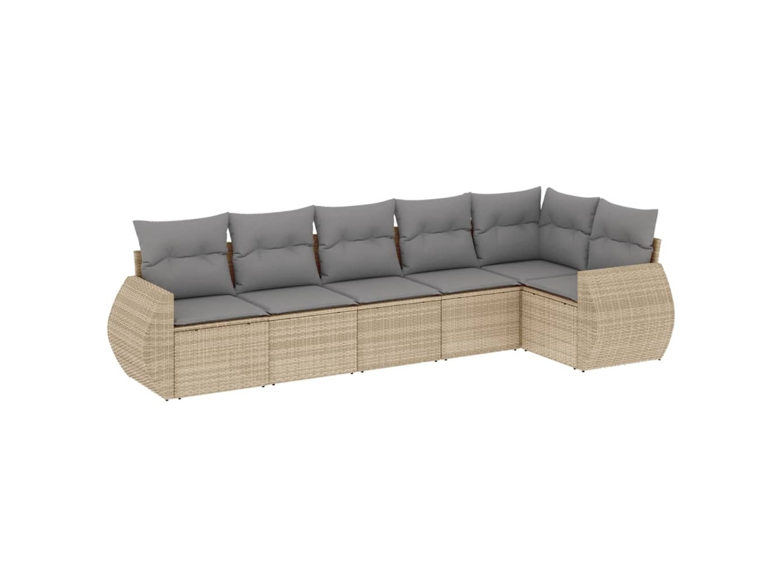 Garden Sofa Set, Garden Sofa Sets Vidaxl Bege Rattan / Vime (n/a)